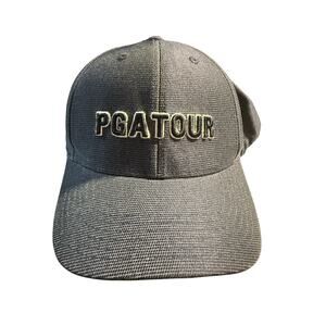 PGA Tour Moisture Wicking Adjustable Golf Cap, Peacoat Heather, NWT